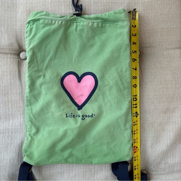 Green string bag . Life is good. - Picture 7 of 7